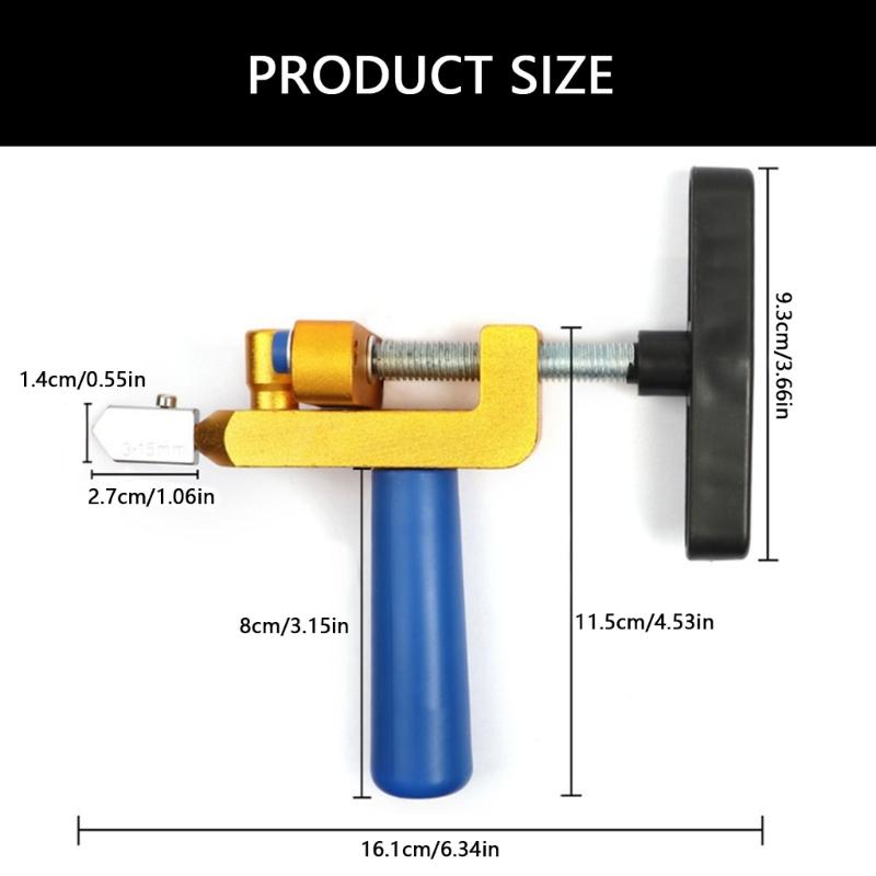 High Strength Alloy Blade 2 In 1 Tile Cutter Breaker for Accurate Tile Cutting for Home Renovations and Professional Use