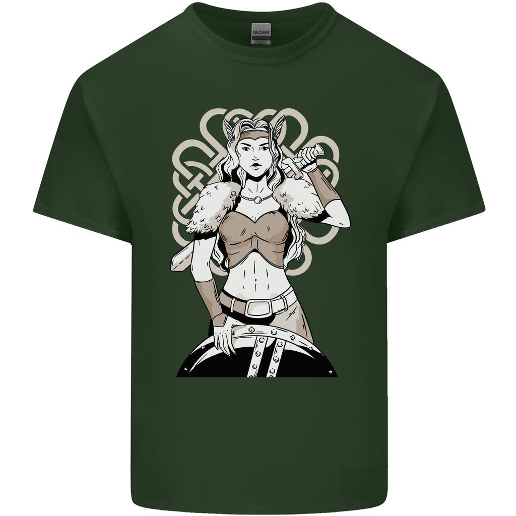 A Female Viking Shield Maiden Warrior Unisexs Light Cotton TShirt