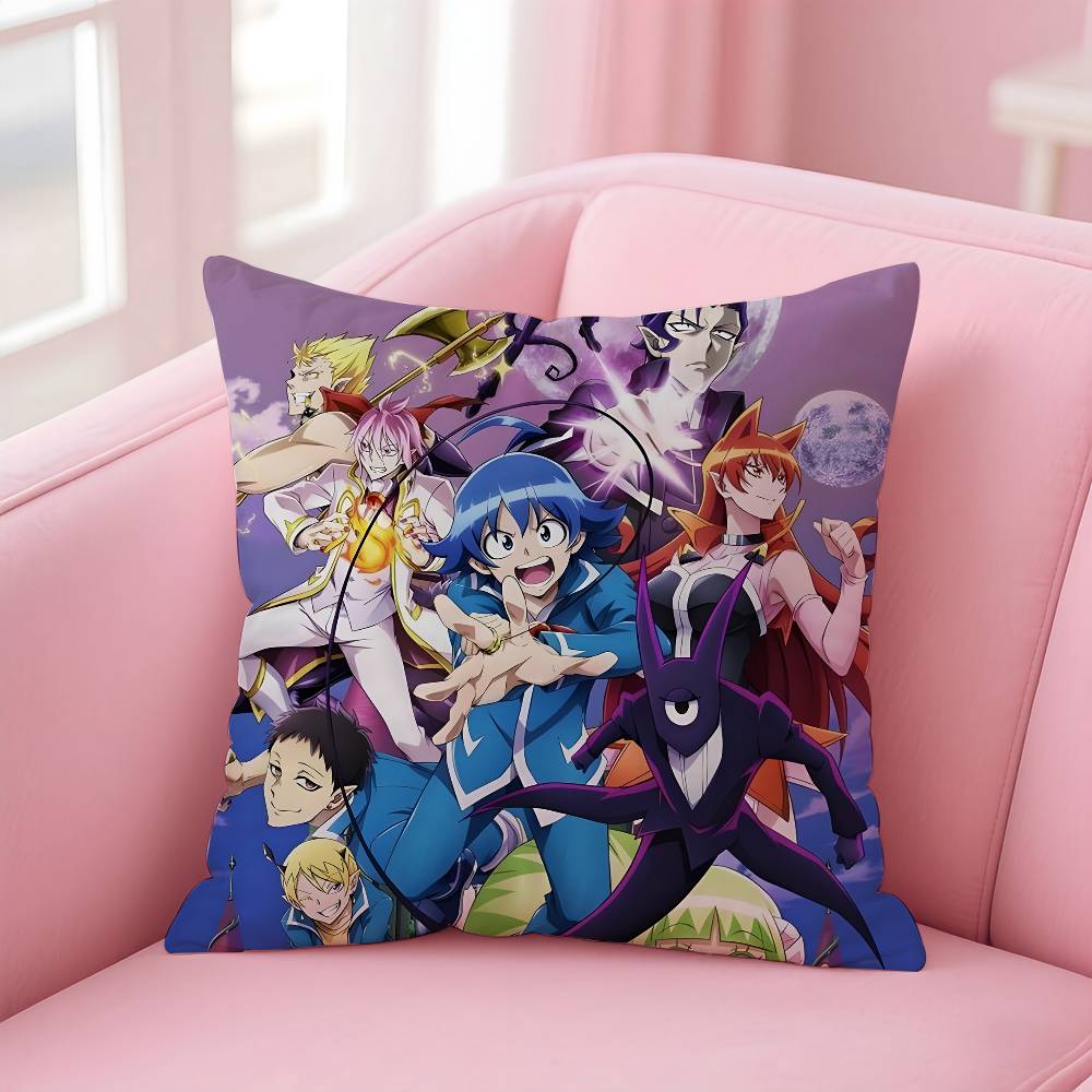 Anime Welcome To Demon School Iruma-kun Pillow Case Pattern Printed Pillowcase for Living Room Sofa Cushion Cover Bedroom Decor