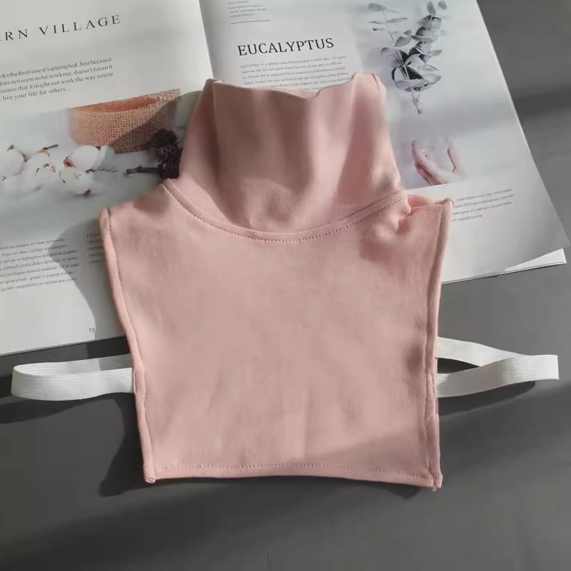 Fashion Turtleneck Fake Collar Shirt Women Warm False Collar Woman Adult Cotton Detachable Collar Choker Removable Half Shirt