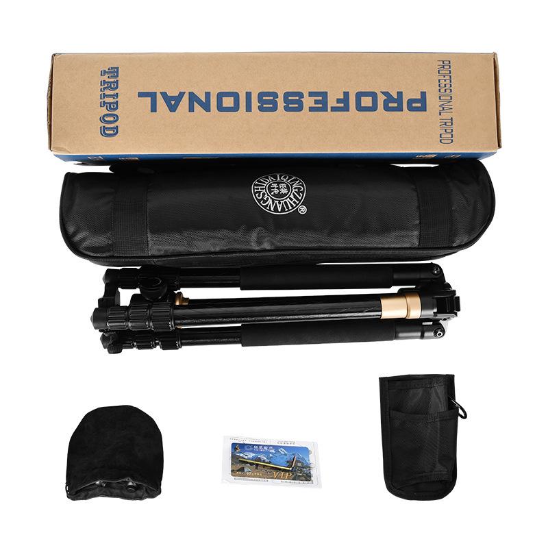 Lightweight Q999 Aluminum-Magnesium Alloy Folding DSLR Tripod - Portable & Stable for Shooting