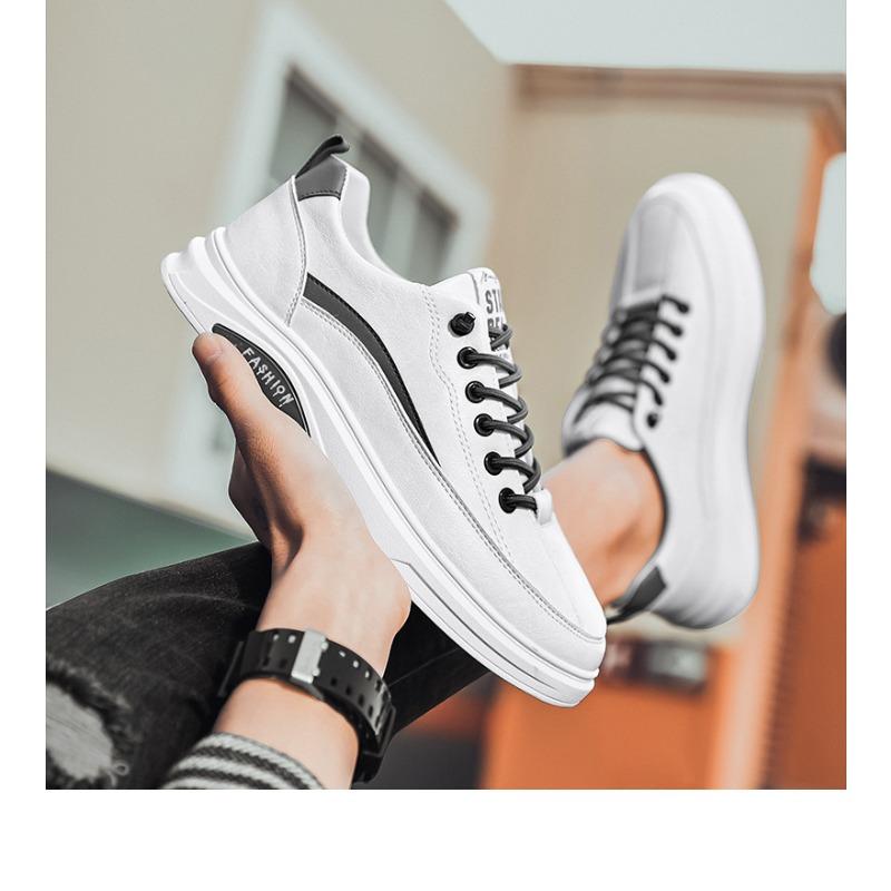 Men‘s Shoes Summer White Trendy Shoes Sports Casual Board Shoes Men Versatile Shoes Men‘s Leather Shoes.