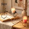 Creative Bicycle Candle Holder, Iron Art Compact Candlestick, Aromatherapy Scented Candle Display Holder for Bathroom Sink Bedroom Bedside Table,