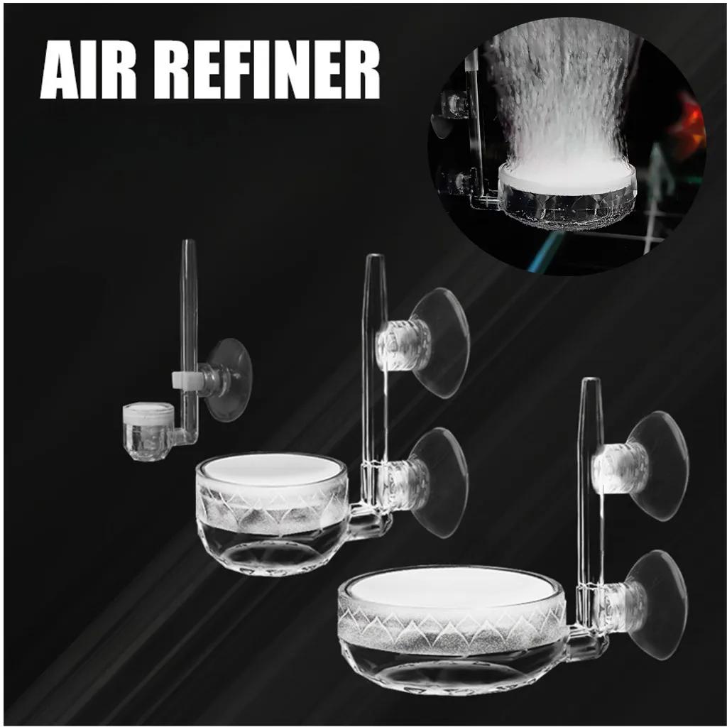 Fish Tank Air Refiner High Quality Acrylic Lotus Diamond Texture Nano Air Disk Low Pressure Bubbles Silent Aquarium Accessories