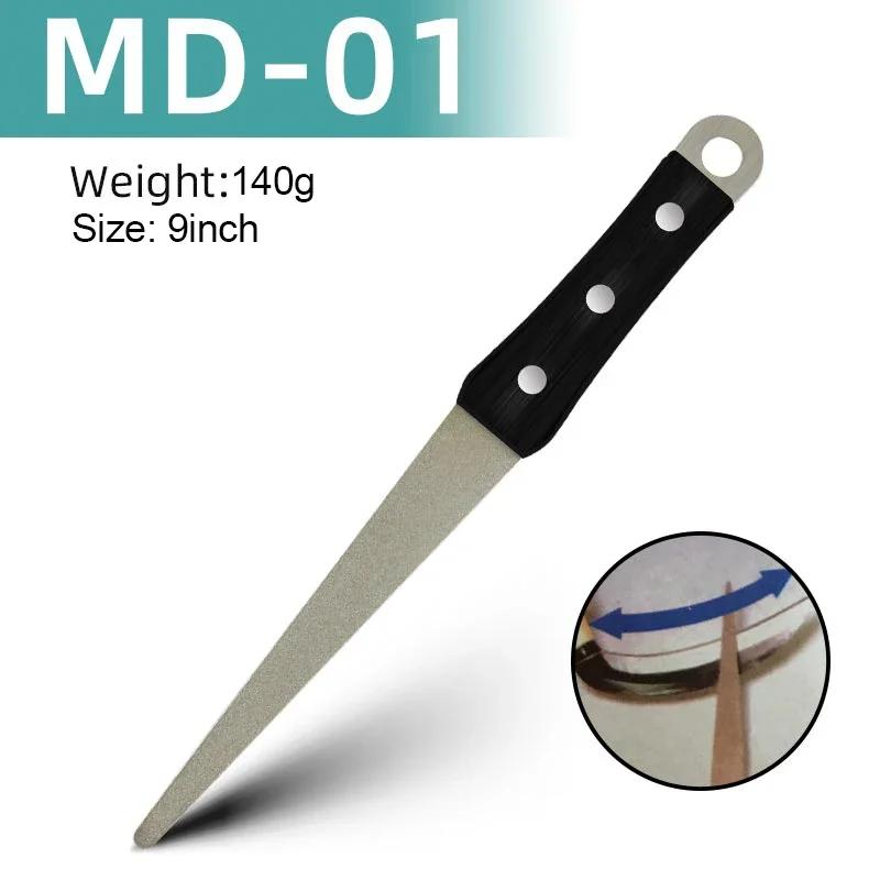 Kitchen Grinding Essential - Diamond Whetstone Knife Sharpening Honing Bar with Curved Surface, Perfect for Knife & Scissors