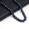 36cm Strang 10-11mm Schwarze Natürliche Süßwasser Runde Perlen Spacer Perlen DIY Ohrring Halskette Armband Teile