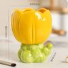 Ceramic Tulip Flower Vase Desktop Decoration Cute Flower Vase Arrangement forried Flower Living Room Decor Home Table Decor Gift