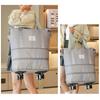 Travel Expandable Luggage Bag with Multiple Compartments Large Capacity Zipper Closure Waterproof Duffel Bag Suitcase with Wheels