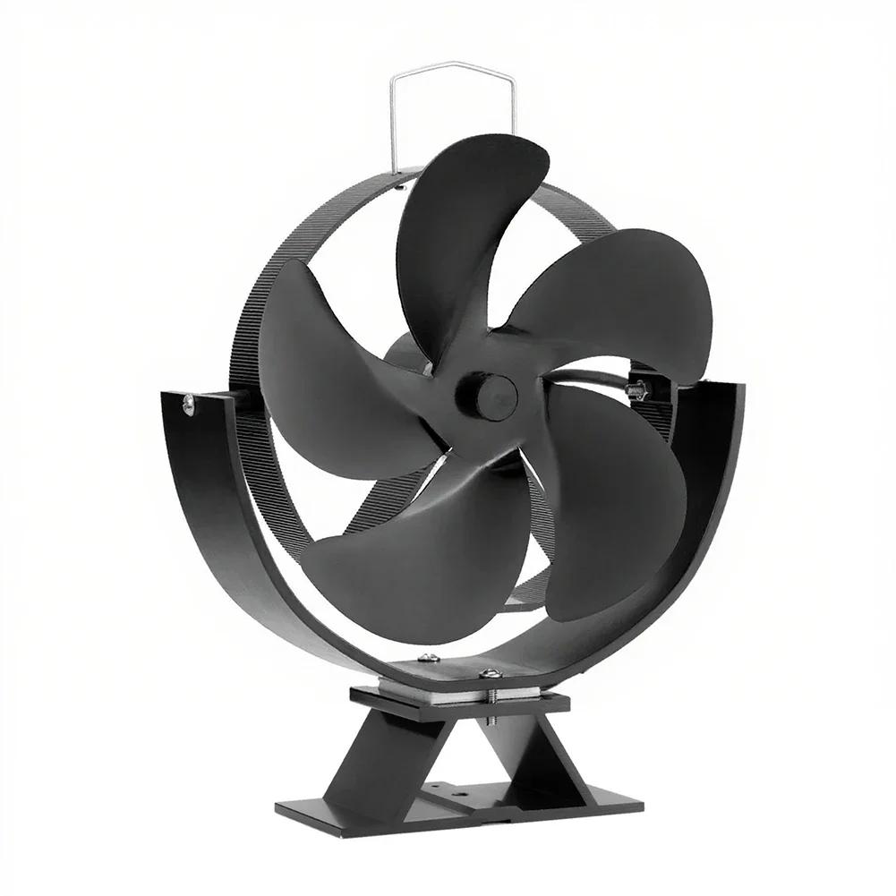 Silent Adjustable Fireplace Fan Designed for Energy Efficient Heat Distribution with Large Blades and Flexible Angle Settings