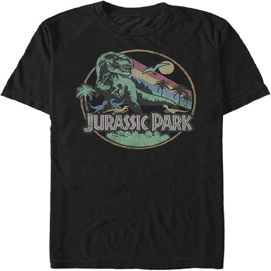 Jurassic Park NBCU Universal Retro Circle T-Shirt Black XXXXXL чёрный
