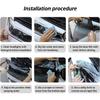 12 X 48Inch Car Light Tint Film, Cuttable&Stretchability Car Headlight Taillight Fog Light Vivid Vinyl Wrap Protector,Non-Marking Self-Adhesive