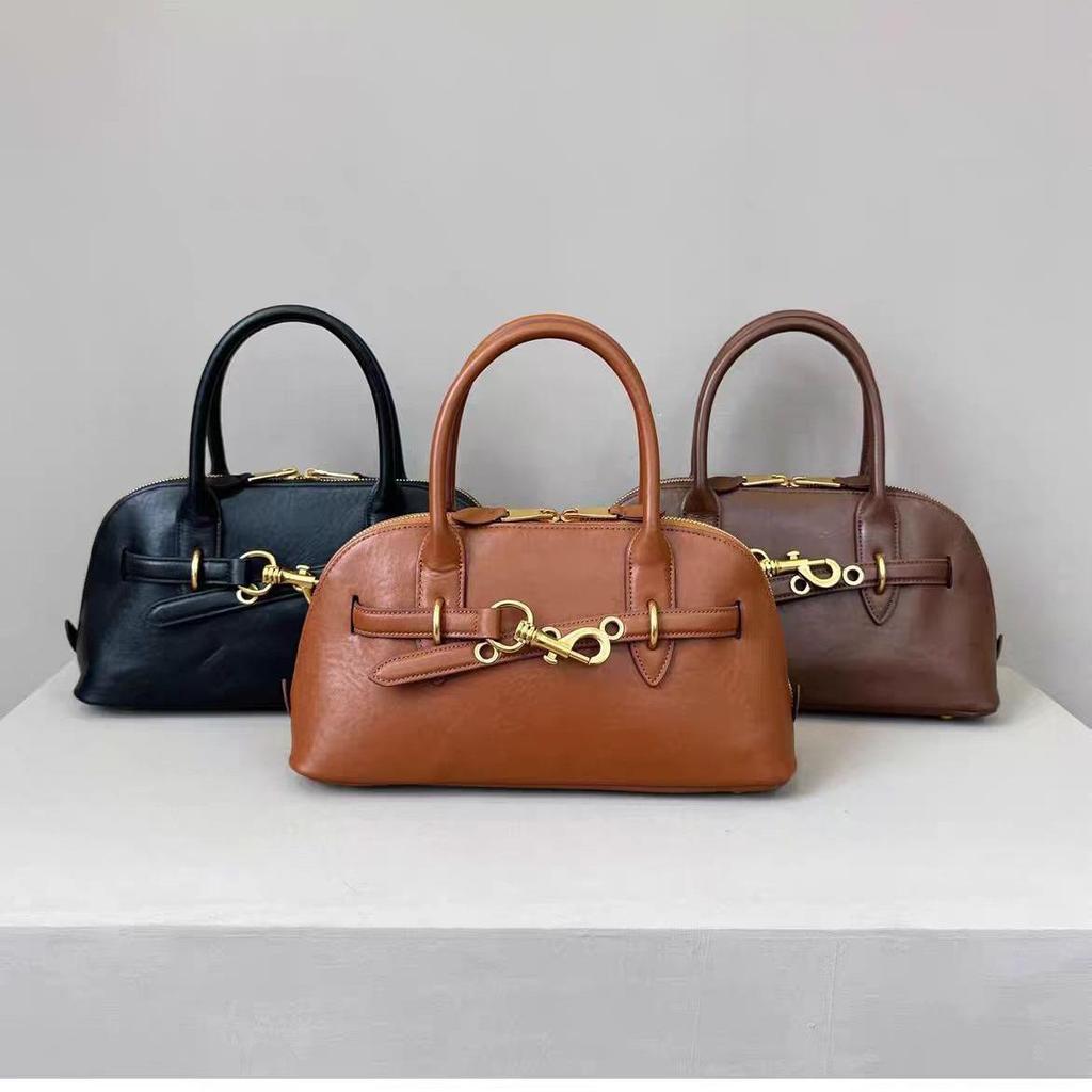 Miu Aventure Retro Leather Briefcase and Handbag