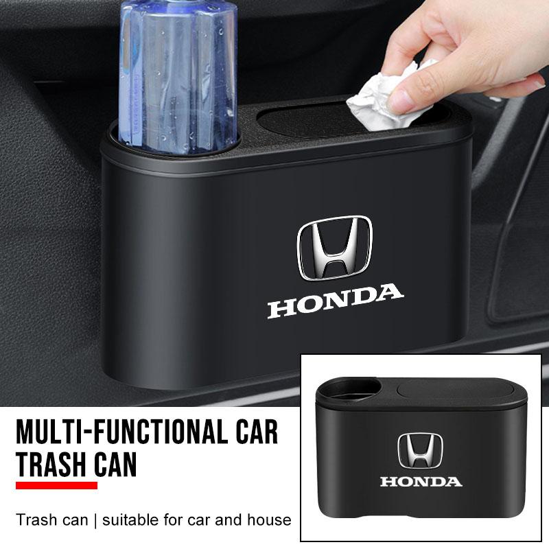 Hanging Car Trash Can Auto Emblem Garbage Box Accessories For Honda Civic Accord Crider City XRV CRV HRV Inspire Fit Odyssey Envix