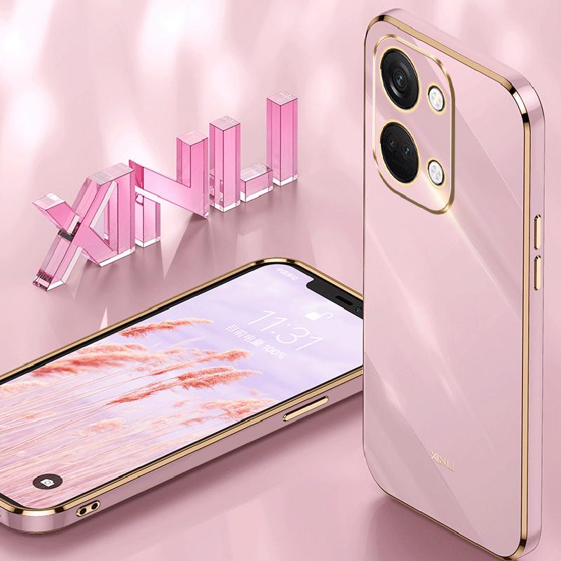 XINLI For OnePlus Nord 3 5G/Ace 2V Soft TPU Phone Case Electroplating Edge Phone Cover