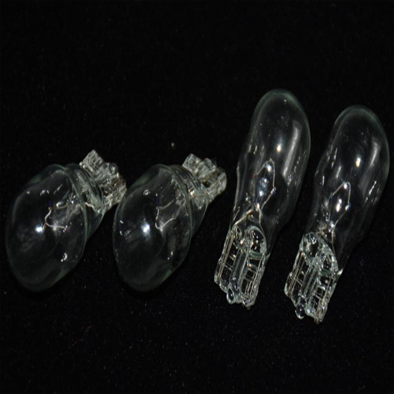 100Pcs/Box T13 Halogen Lamp Clear Glass Warm White Amber 10W Car Interior Light Clearance Light Automotive Halogen Light Bulbs