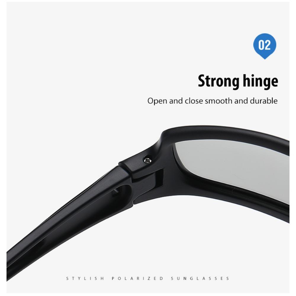 aoron Cycling Sports Sunglasses Polarized Light Colorful Color-changing Men's Glasses Night Vision Goggles