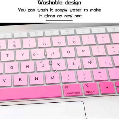 Spanish Keyboard Cover for MacBook Air 13.6 15.3 Inch A2681 A2941 A2337 M3 M2 M1 Pro14" 16" A2442 A2779 A2918 A2992 A2485 A2991