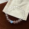 Wristband Crystal Beads Bracelet Hand Jewelry Vintage Beaded Bracelet Clear Crystal Bracelet  Gift