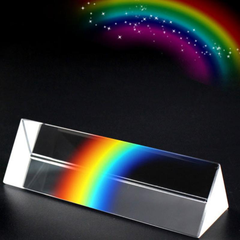 1 Stück Optischer Brechung Rechtwinkliges Dreieckiges Prisma Dreieckiger Streifen Fotografie Requisiten Optische Physik Lehre Experimentell