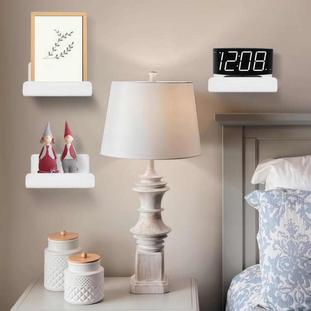 Wall Shelves with Mounting Accessories Easy Installation Wall Shelves Versatile Acrylic Wall Shelves for Small Space Storage