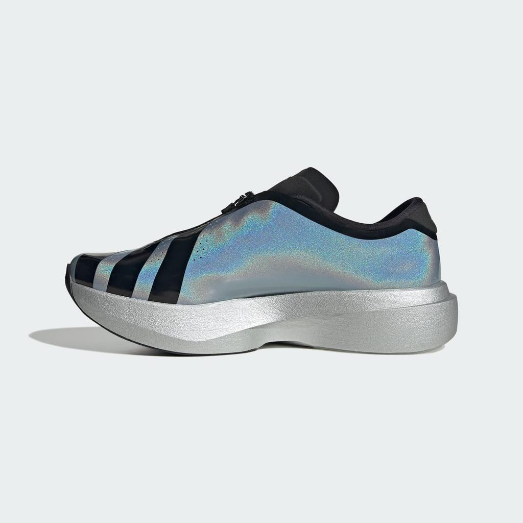 adidas ADIZERO EVO SL ZIP KH7787 Men's Performance Sports Shoes Silver Metallic / Core Black / Halo Silver