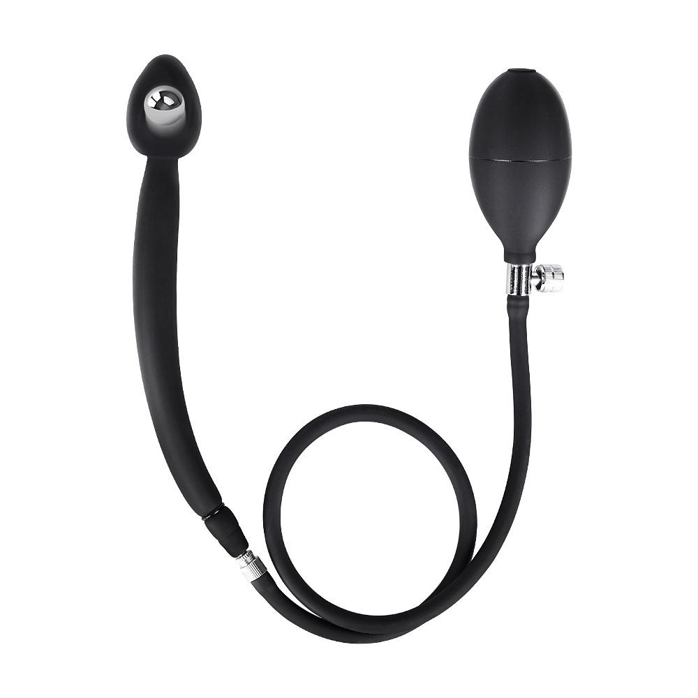 Meilang Inflatable Butt Plug Back Court Masturbation Back Court Vibration Steel Ball Massage Les Comrade Sex Toys