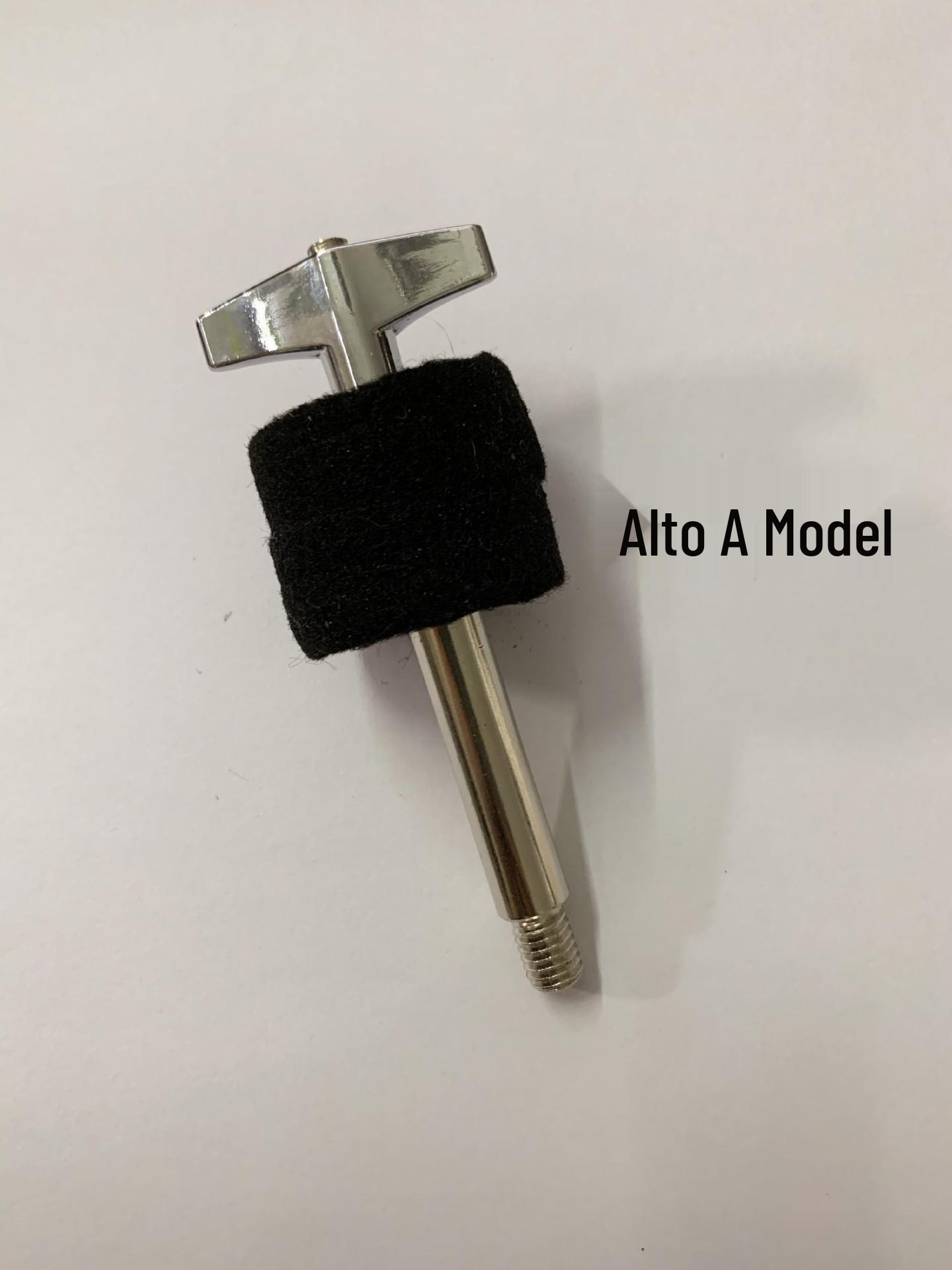 

Angled Double-Ended Screw Cymbal Holder for Drum Rack