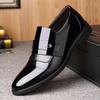 Fashion Lightweight Pointed Toe Slip-On Shoes for Men Men's Leather Loafers Comfortable Office Wedding Party Shoes Business Casual Shoes