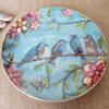 Europe Style Ceramic Cup Saucer and Spoon Set Bone China Tea Cups Small Floral White Pink Blue Patterns Coffee Cup