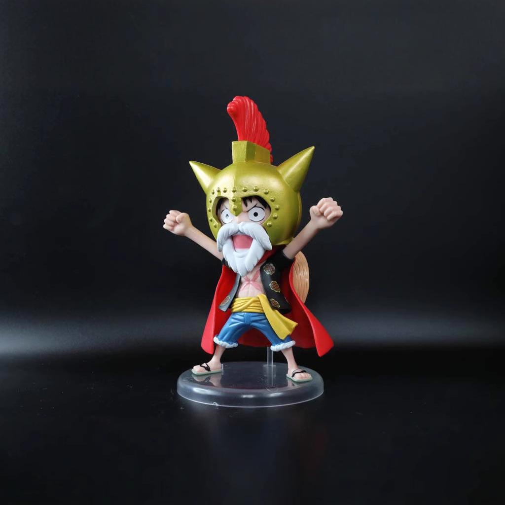 Anime One Piece The 15th Anniversary Q Version Figure Luffy Model PVC Statue Toys Doll Action Figure Children Decoration Gift