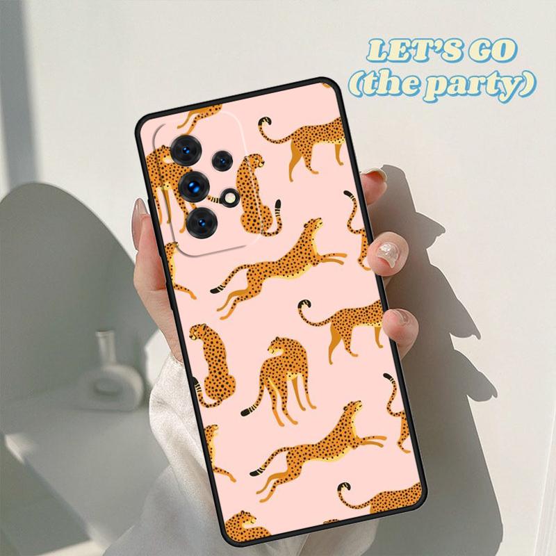 Cheetah Panther phone case For Samsung Galaxy A42 A31 A40 A51 A71 A32 A80 A91 A52 A72 A73 A20e A21S A50 A70 A11 A12 Cover