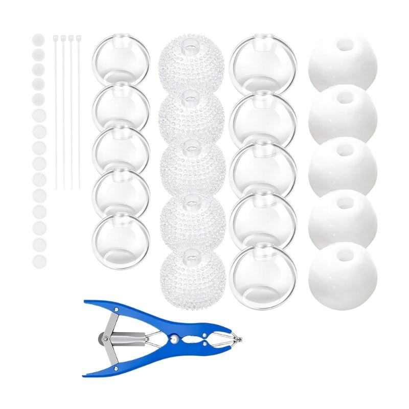 Ensemble de fabrication de balles anti-stress en caoutchouc souple avec sensation élastique, artisanat rond terminé et outil manuel pour presser et jouer