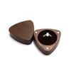 Boîte d'anneau de fiançailles unique pour demande en mariage Taille de poche fine Boîte à anneau en bois type briquet pour hommes femmes