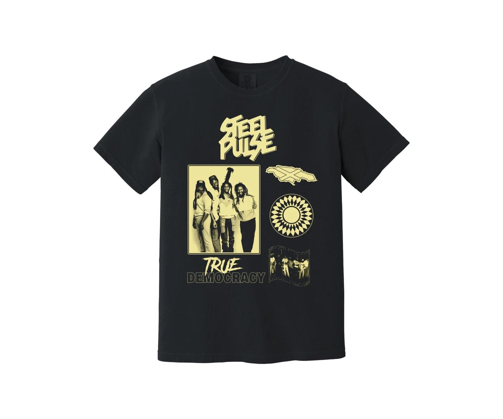 

Steel Pulse Heavyweight T-shirt - True Democracy - Jamaica - Reggae - Dub 3XL