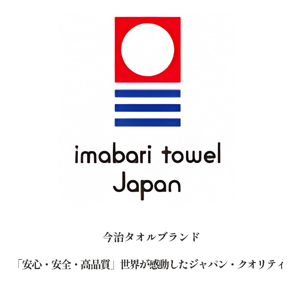 Made In Certified Imabari Towel First Set of 3 1 Soft and Fluffy Special Cotton Japan, Handkerchiefs, 25x25cm, (2 Brown, Blue), Yarn, 100%