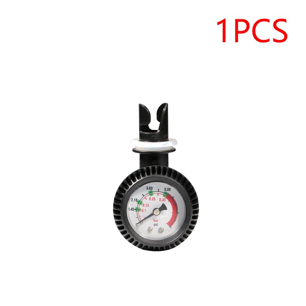 Air Pressure Gauge 5 PSI Inflatable Boat Test Air Valve Connector Air Thermometer  Kayak Pump Gas Meter ABS Barometer