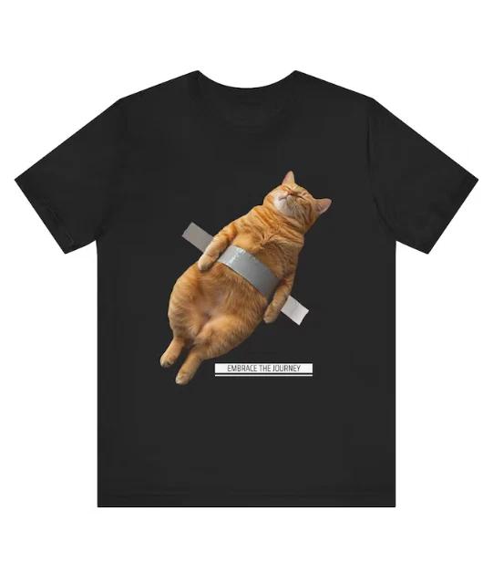 Duct Tape Orange Cat - Unisex T-Shirt - Cat Lover - Cat Gift - Modern Art XL