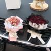 Natural Mini Rose Dried Flower Bouquet Car Air Outlet Pendant Aromatherapy Decoration Birthday Gift