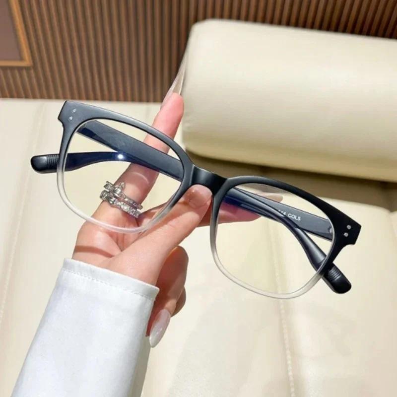 Unisex Anti Blue Light Glasses Ultra Light TR90 Frame HD Clear Lens Fashion Optical Glasses for Men Women