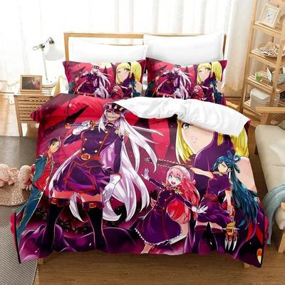 Anime Bed Sheet Set Mato Seihei No Slave Bedding Set Printed With Pillowcase Duvet Cover Soft Queen King Size Bedclothes Home