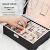 PU Leather Double Layer Jewelry Storage Case