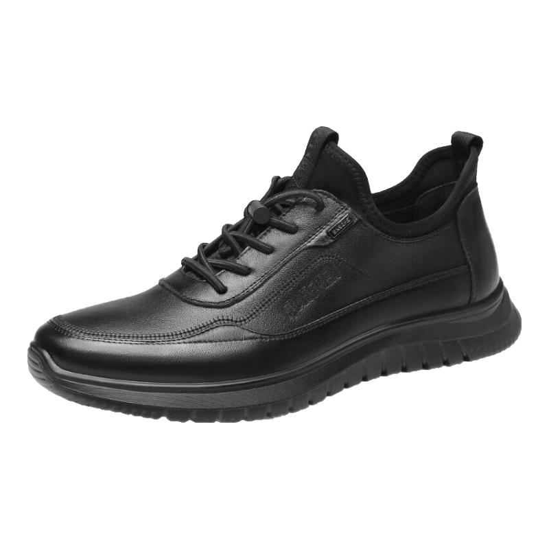 Qiangren Men s Leather Casual Sports Shoes JDA73076 39