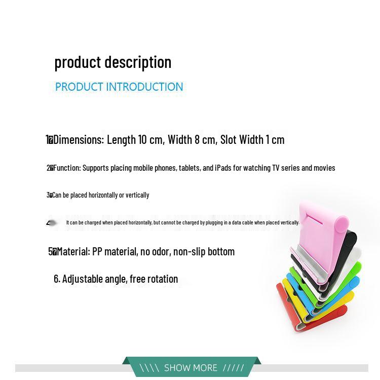 Portable Multi-Angle Rotating Phone Stand - Foldable for Desktop Use