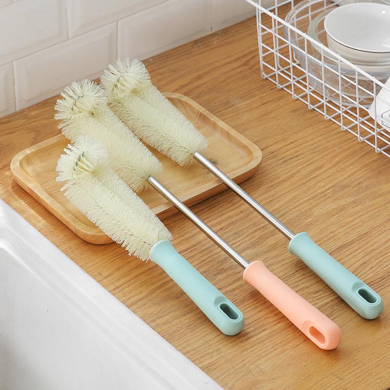 Brosse de nettoyage pour tasses, manche long, petites brosses, machine à briser les murs, artefact spécial de nettoyage de tasses, brosses de nettoyage pour bouteilles