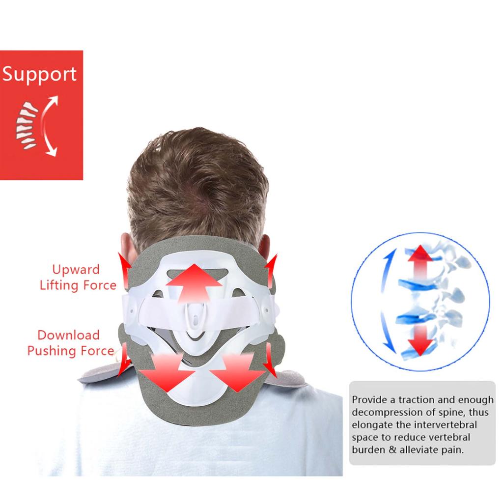 Adjustable Cervical Traction Device Neck Pain Relive Collar Neck Care Recover Tool