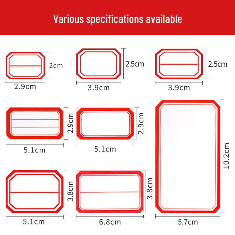 Enwei 39x25mm Self-Adhesive Label Stickers, 10-Pack