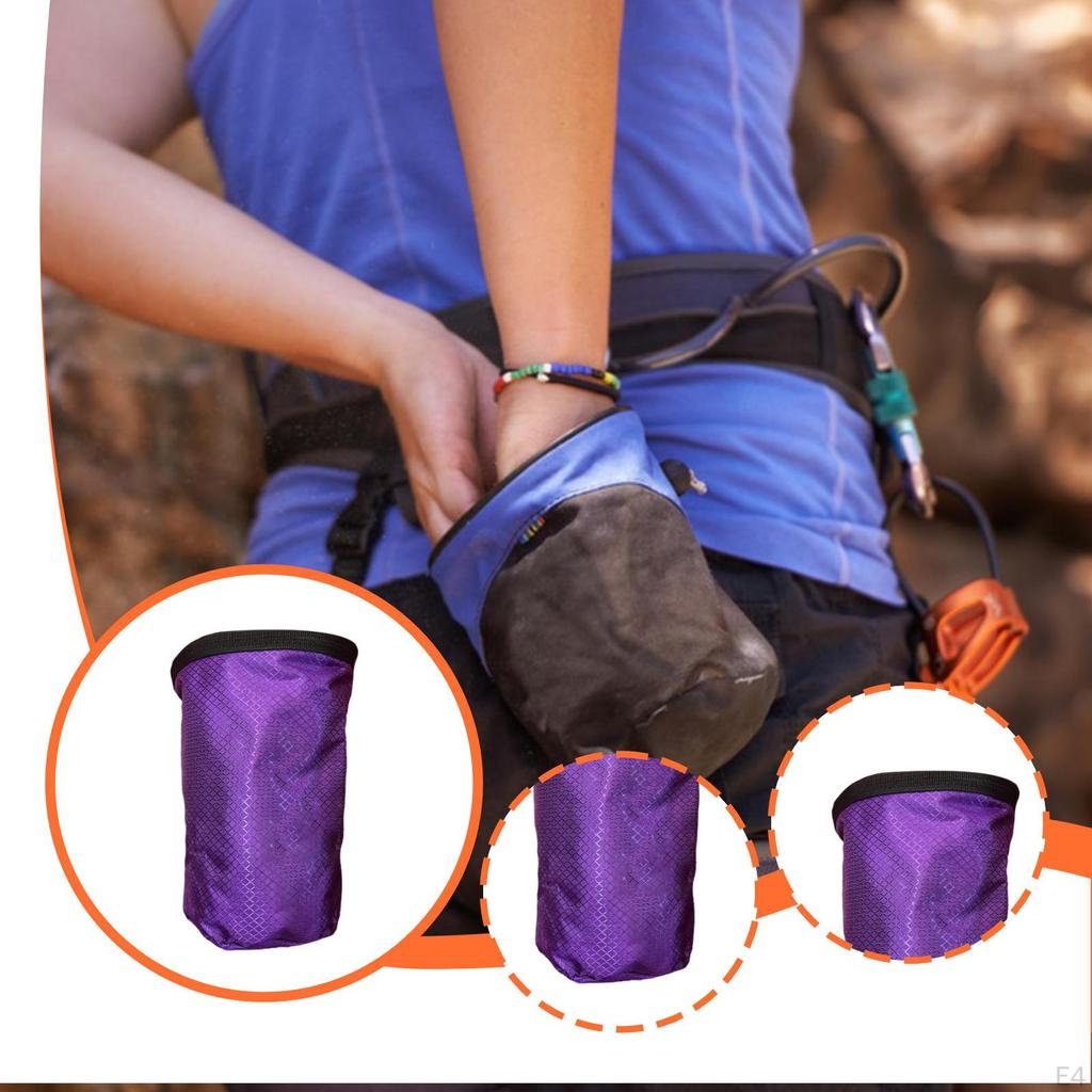 Nylon Chalk Bag, Gift Idea for Climbing Equipment, Bouldering Bucket Gyms And