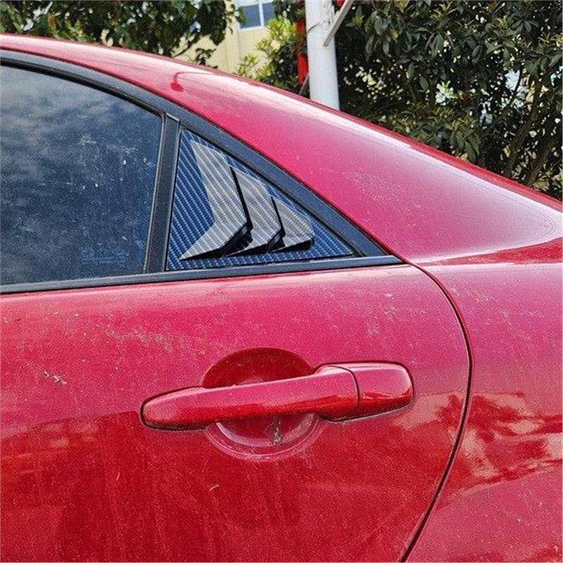Mazda 6 (03-16) Rear Quarter Window Louvers Carbon Fiber Exterior Decor