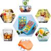 4PCS/Set Silicone Ice Cube Mold Big Square Ice Cube Tray Ice Cube Maker Non-toxic Reusable Bar Pub Wine Ice Blocks Maker