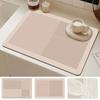 Large Kitchen Absorbent Mat Antiskid Coffee Machine Drain Pad Tableware Dish Draining Mats Quick Drying Mat Countertop Placemat